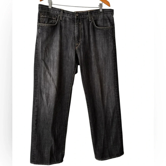 Jake Agave Men’s Mid-Rise Relaxed Straight Waterman Denim Jeans - Picture 16 of 16